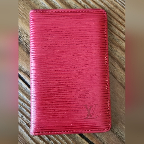 Louis Vuitton Pocket Organizer Wallet - Red Epi Leather - Picture 1 of 10